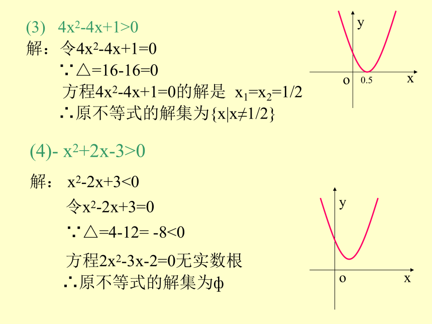 解一元二次不等式（高）[上学期]