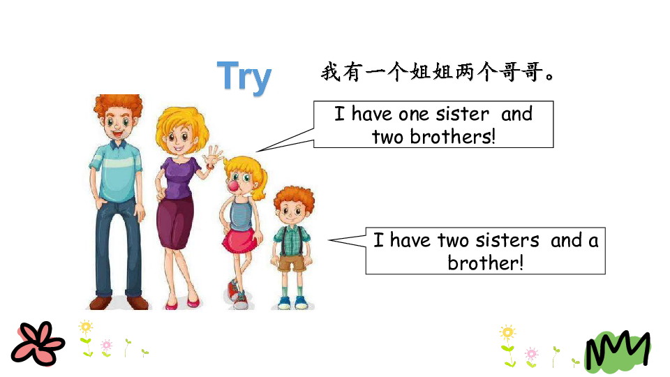 Unit 2 My family PB Let’s learn 课件（21张PPT）