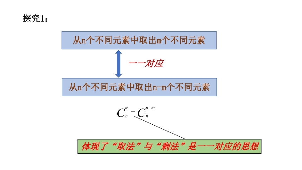 探究与发现 组合数的两个性质课件17张PPT