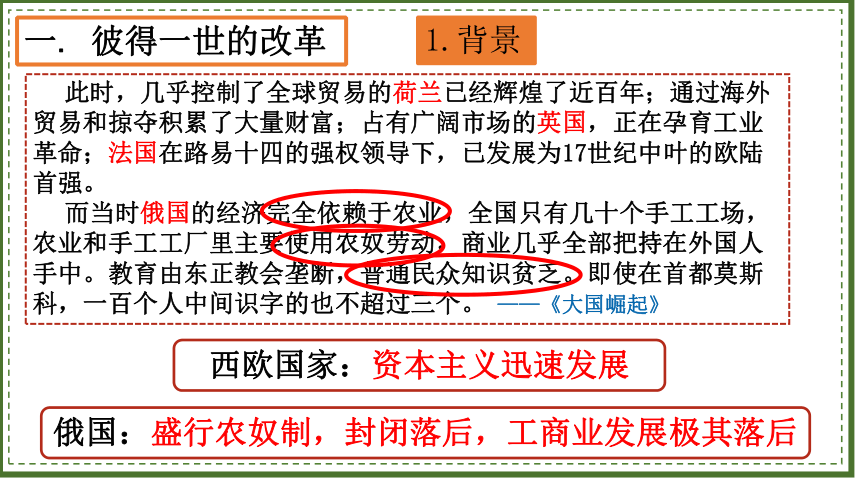 1861年,沙皇亚历山大二世签署废除农奴制法令后,没有遇到俄国贵族的