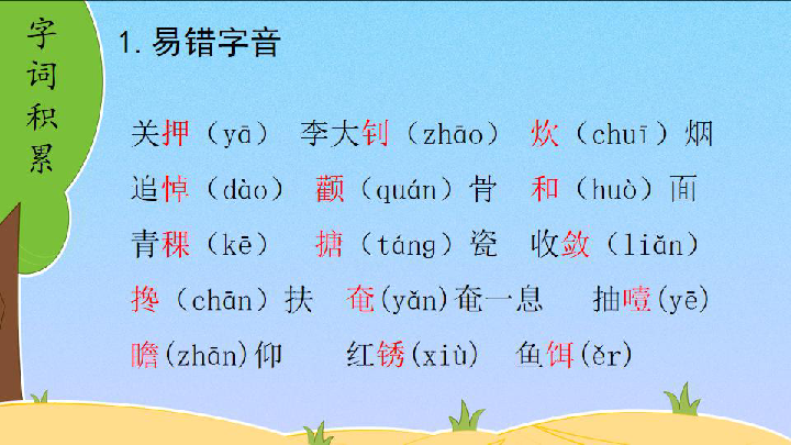 2020年部编版六年级语文下册 第四单元 复习课件   （共40张PPT）