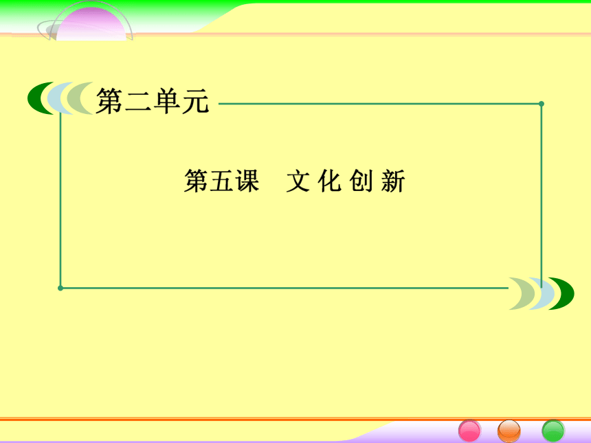 2014届高考政治[必修3]一轮总复习课件：2.5文化创新