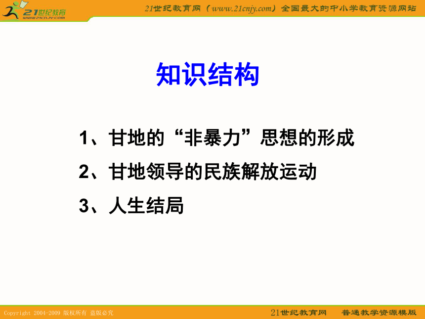 2010历史高考专题复习精品系列课件106《圣雄甘地》