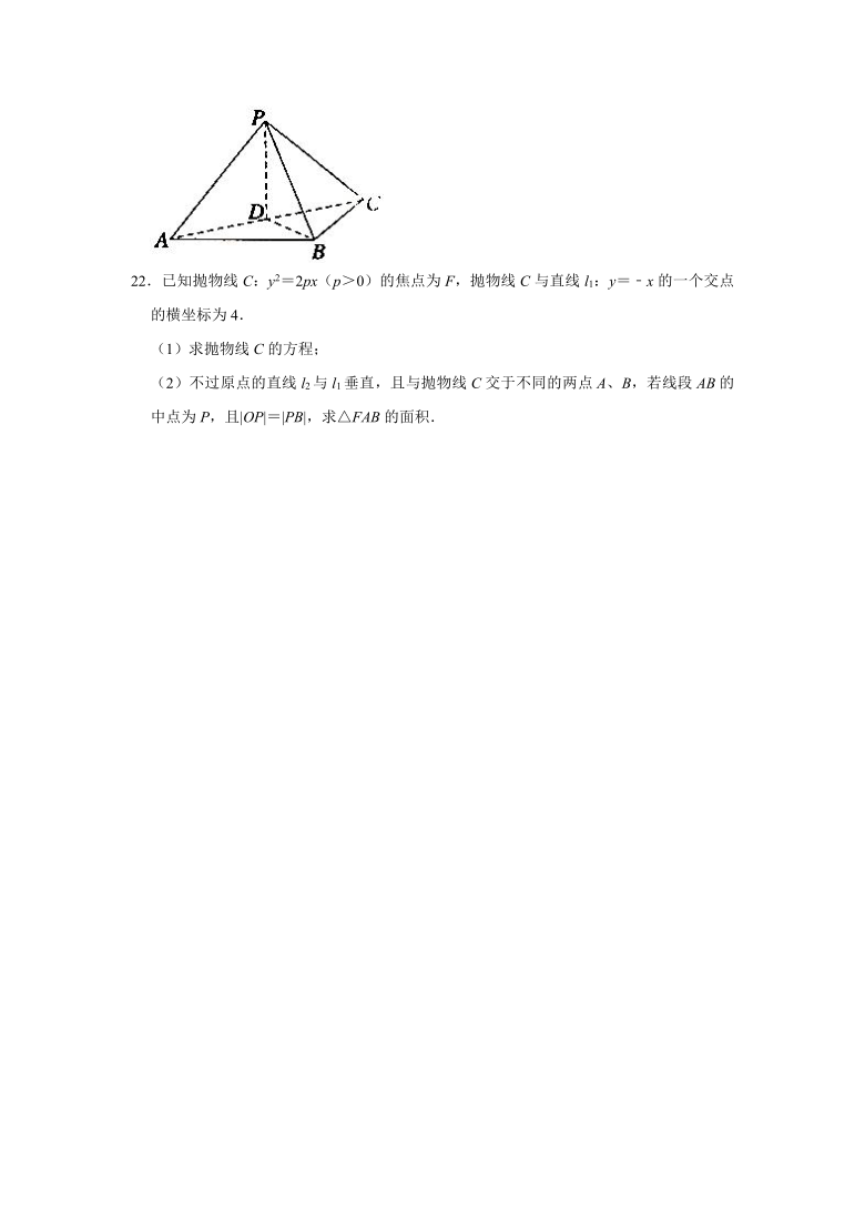 2020-2021学年宁夏吴忠高二（下）月考数学试卷（理科）（2021.03）（Word解析版）