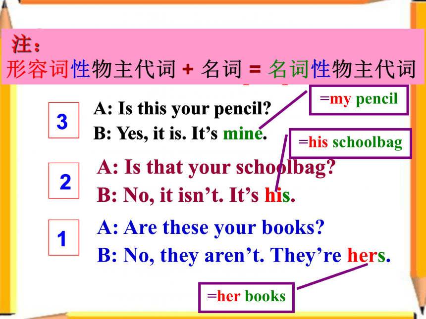Unit 3 Is this your pencil?  Section A课件(共89张PPT)