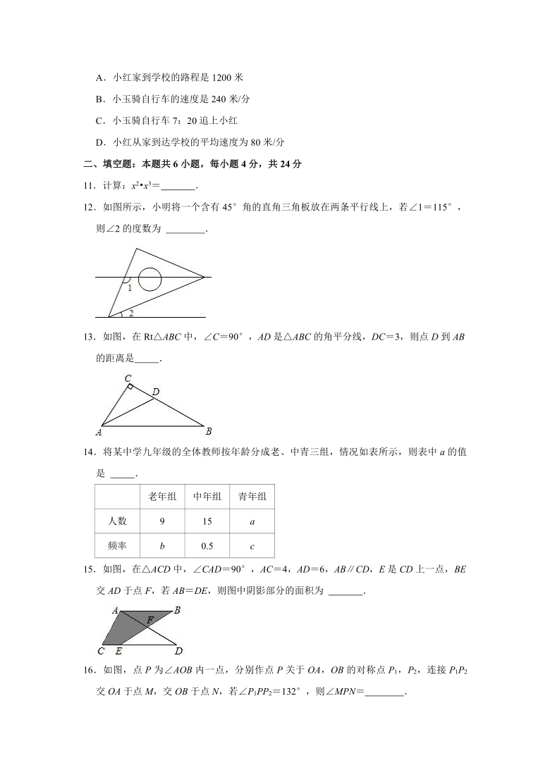 2020-2021学年福建省三明市七年级（下）期末数学试卷（word版含解析）