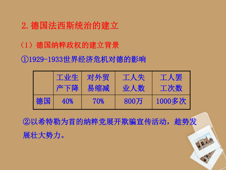 2014-2015学年九年级历史下册 第9课 德意日的法西斯化课件 川教版（共40张PPT）