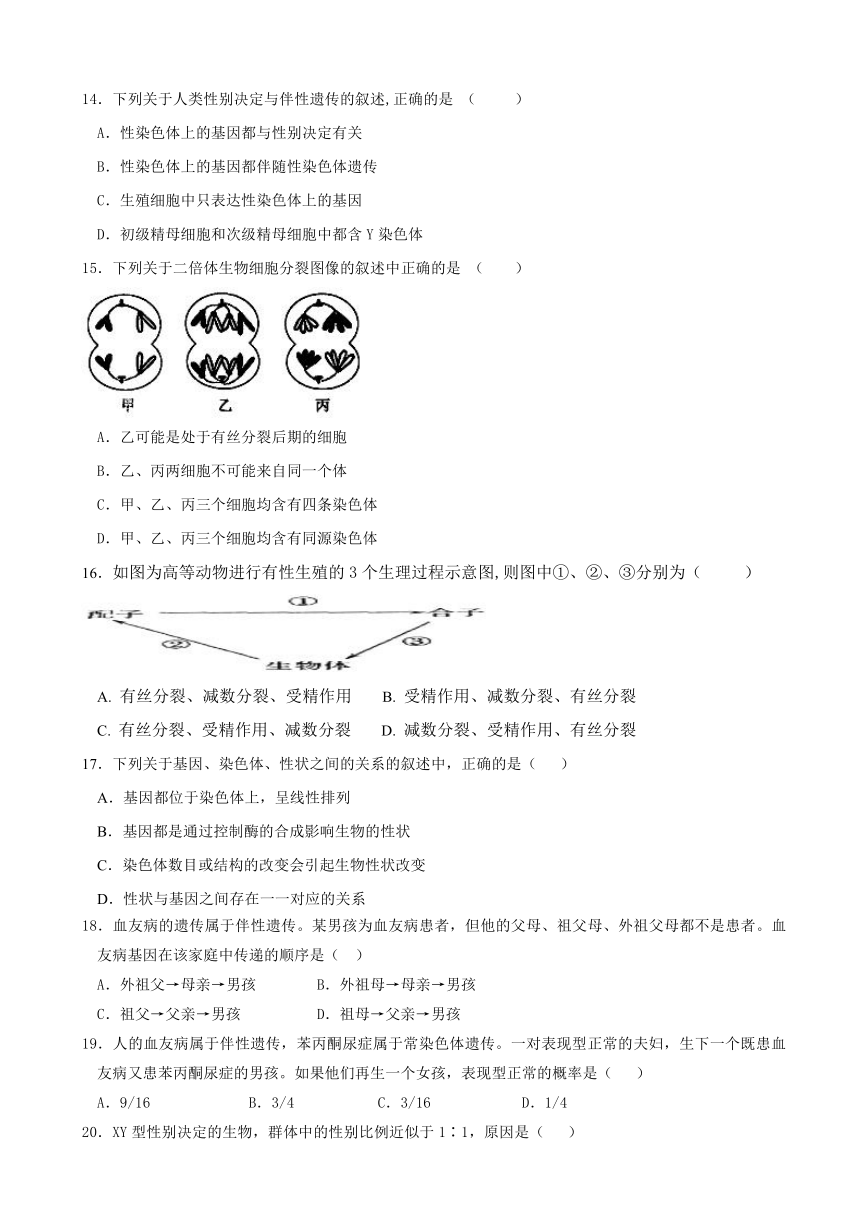 吉林省吉林市第二中学2016-2017学年高一下学期期中考试生物试题