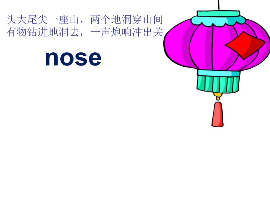 Lesson 8 This Is My Face 课件