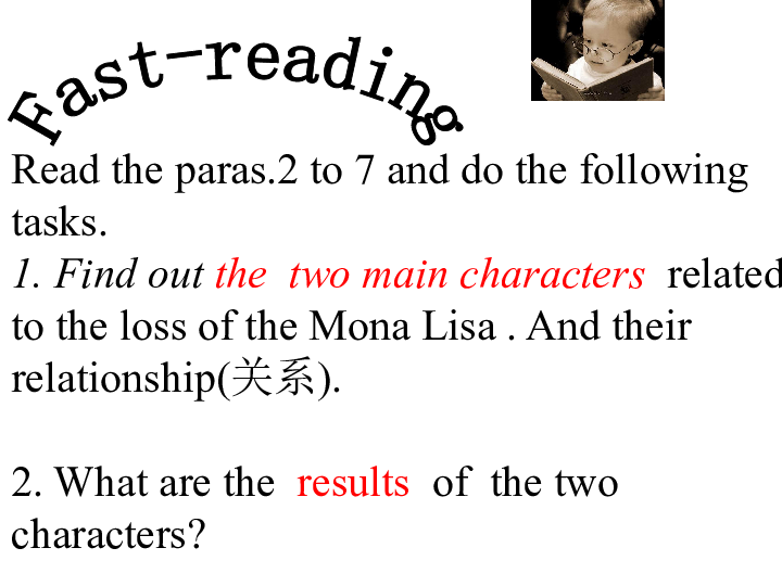 外研版高中英语选修 8 Module 2The Renaissance   reading practice---The Puzzle of Mona Lisa教学课件 （共17张）