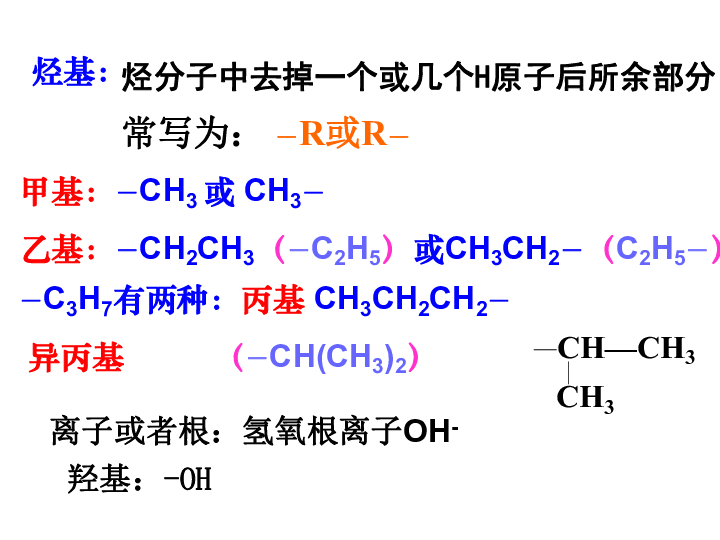 人教版高中化学选修五1.1有机化合物的分类（47PPT）