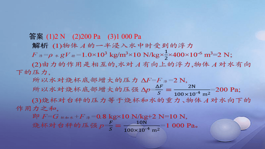 中考物理考前题型过关4.1《力学计算》课件（含答案解析）