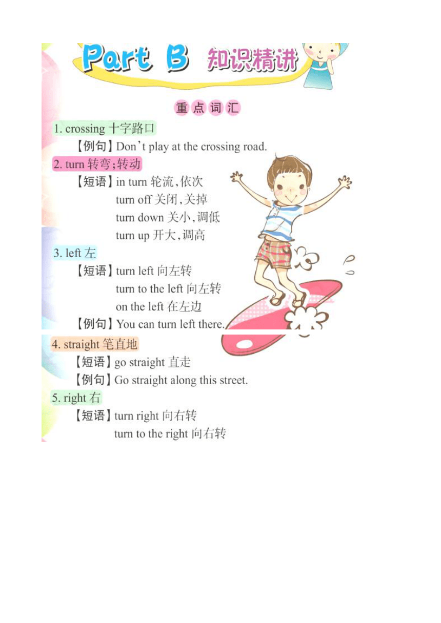 人教版(PEP)小学英语六年级上册词句知识点总复习