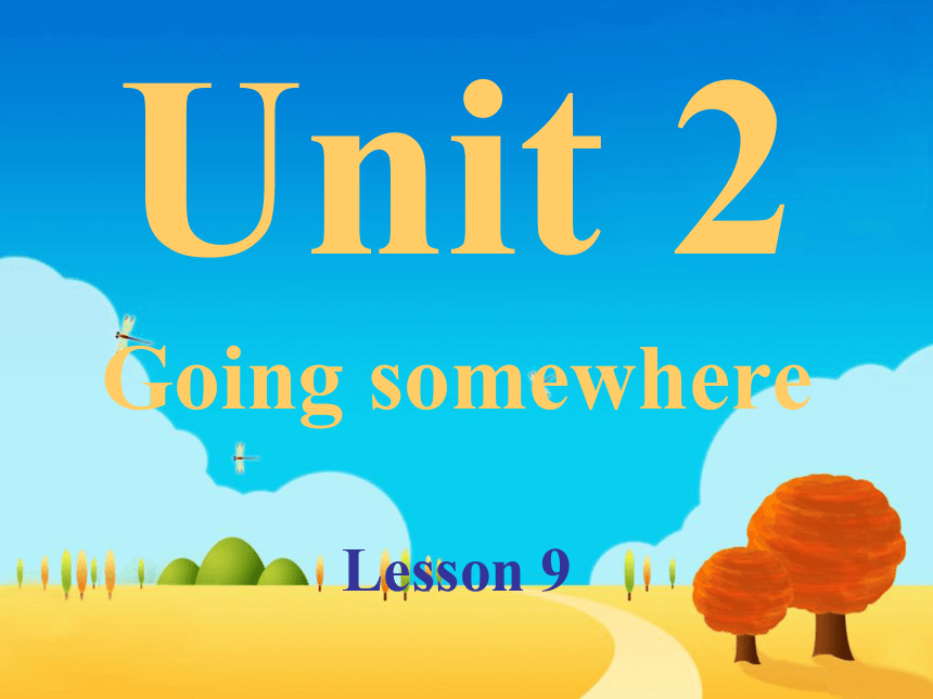 Unit 2 Going somewhere Lesson 9 课件