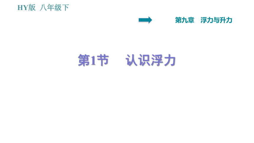 沪粤版八年级下册物理习题课件 第9章 9.1   认识浮力（31张）