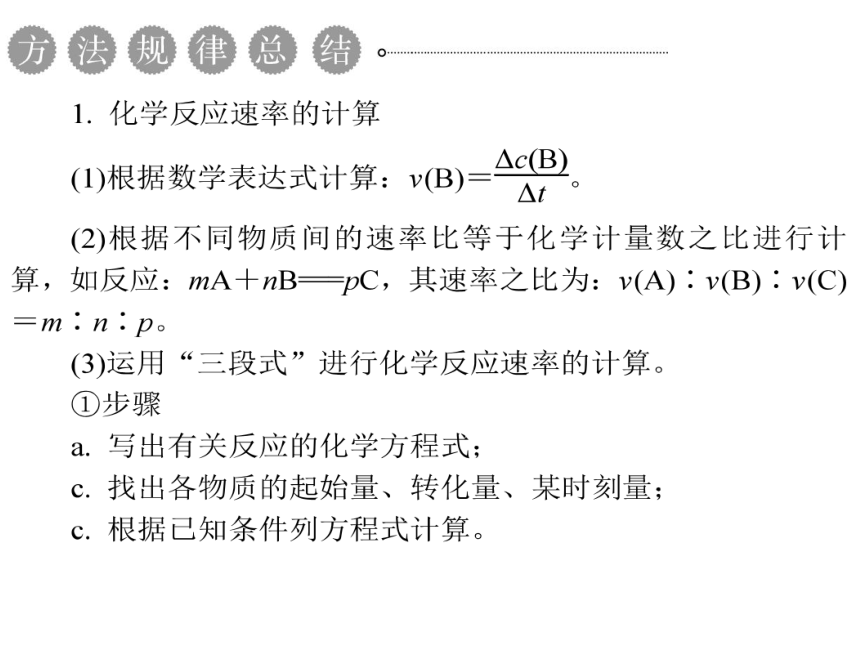 2012学案与测评课件化学人教版第07章 化学反应速率和化学平衡第1节  化学反应速率及影响因素