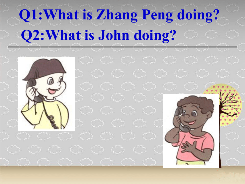 Unit4 What are you doing ?A Read and write课件