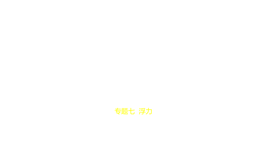 2021年物理中考复习湖南专用 专题七　浮力课件（98张PPT）