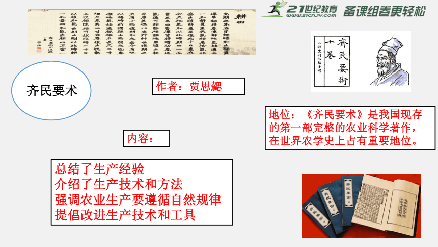 第二十课 魏晋南北朝的科技与文化 课件