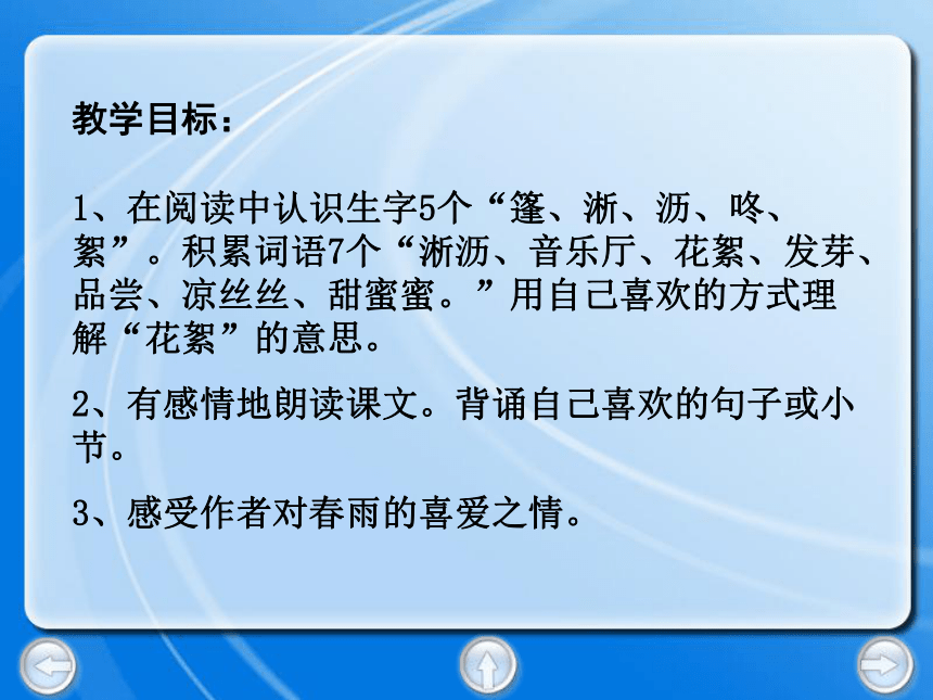 春天的小雨滴滴滴  课件