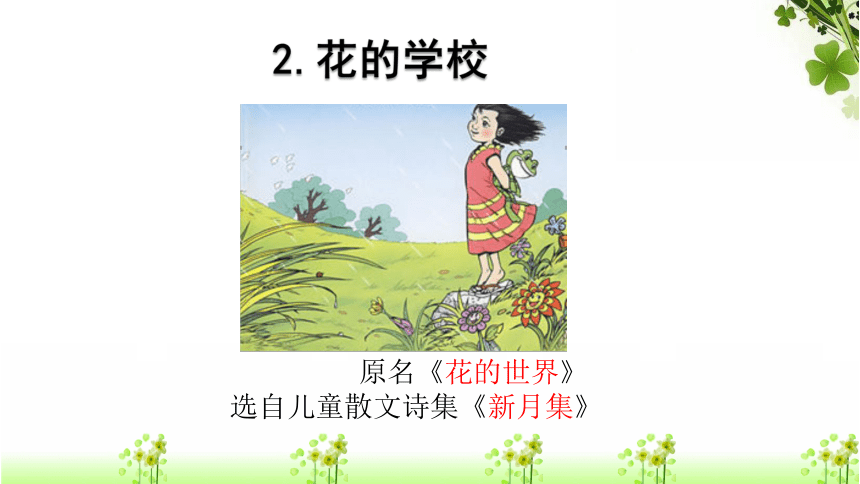 花的学校  课件 (共18张PPT)