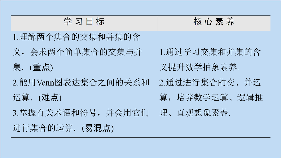 高中数学北师大版必修1课件：第1章集合3集合的基本运算3.1交集与并集:39张PPT