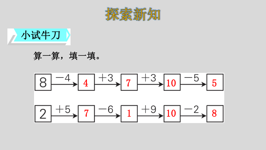 人教版数学一年级上册5.14 加减混合 课件（25张ppt）