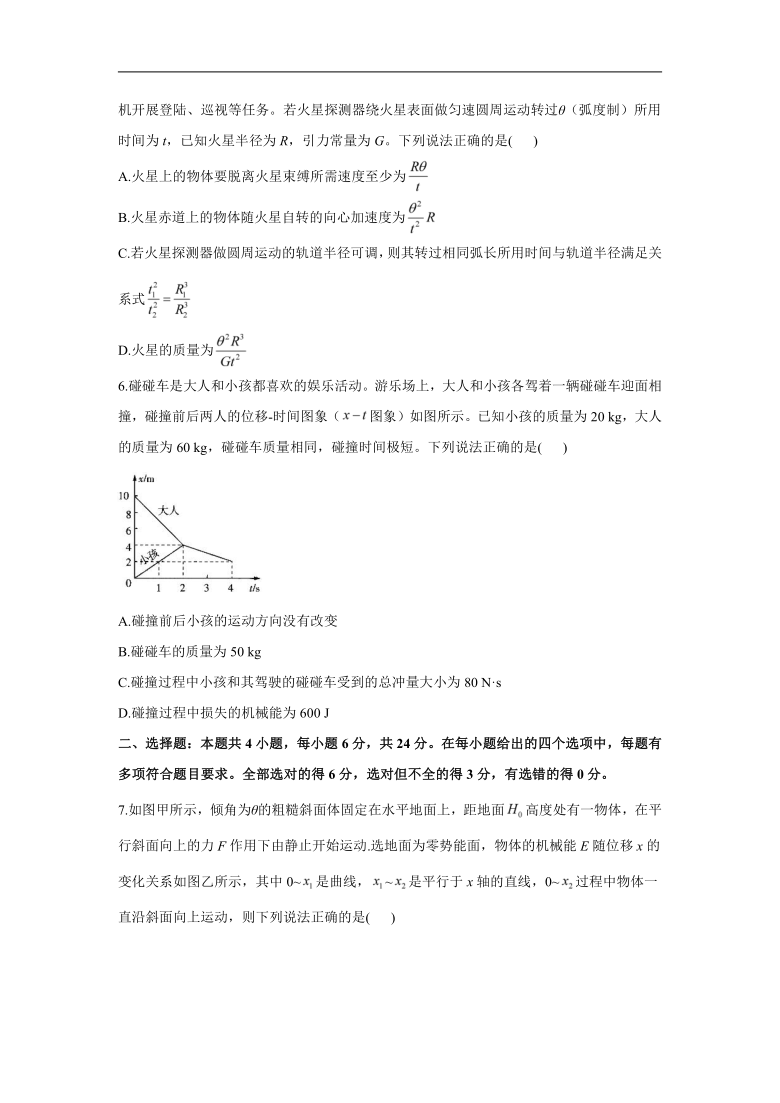 2021届新高考物理模拟培优强化训练（二）（河北专版）