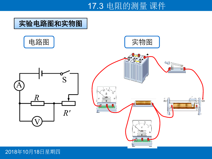 人教版九年级第十七章第3节 电阻的测量课件（29张PPT）+素材