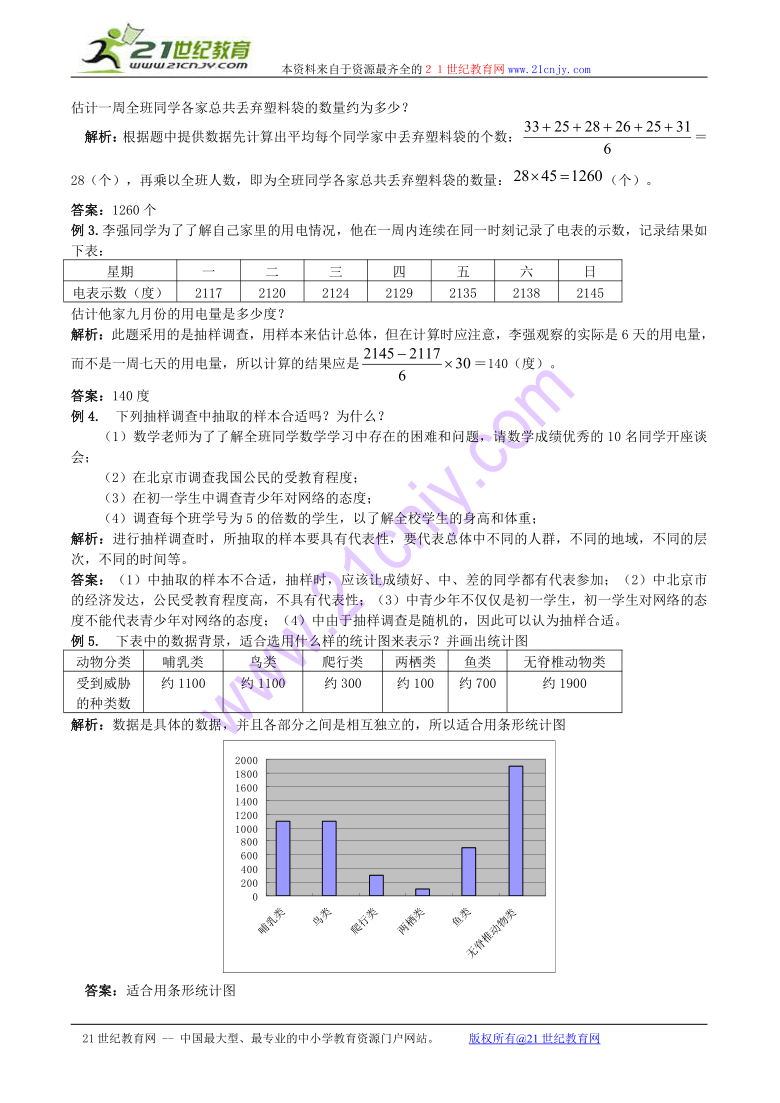 第1课时统计调查