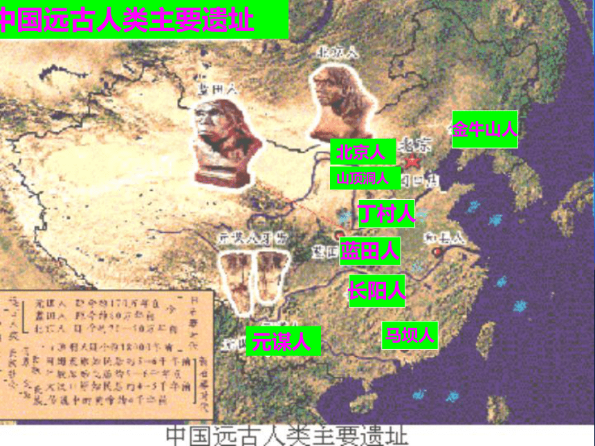【最新上课资料】北师大版七年级上册课件 第1课 中华大地的远古人类（44张PPT）