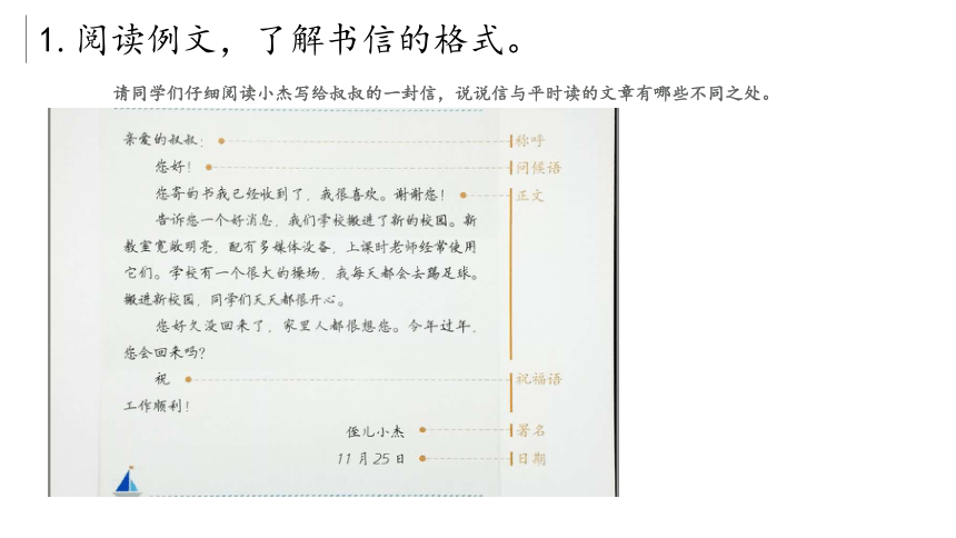 部編版語文四年級上冊第七單元習作學寫書信課件共22張ppt