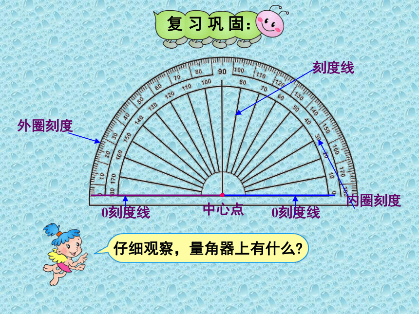 四年级上册数学课件-4.5 画角｜冀教版  (共22张PPT)