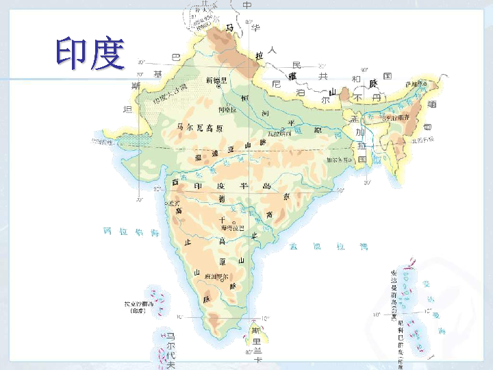 人教版地理七年级下册第7章第三节 印度（共18张ppt）