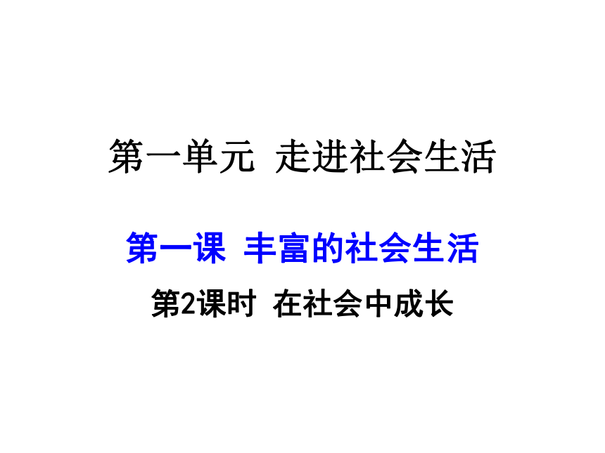 在社会中成长课件（17张ppt）