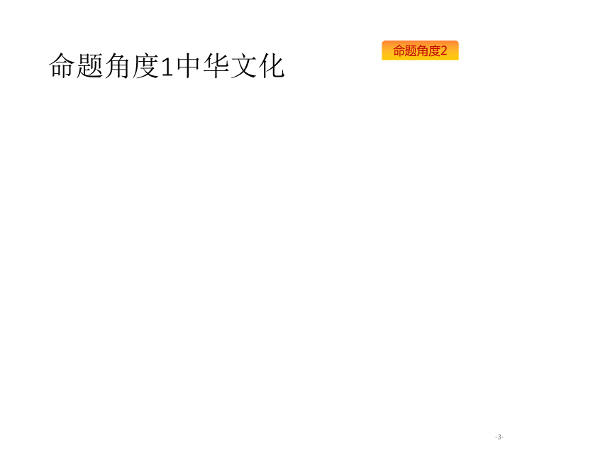 2019年高考政治专题复习课件：专题十一中华文化与民族精神（含最新2018高考真题）