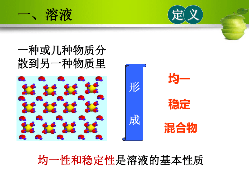 第一节 溶液的形成 课件（30张PPT）