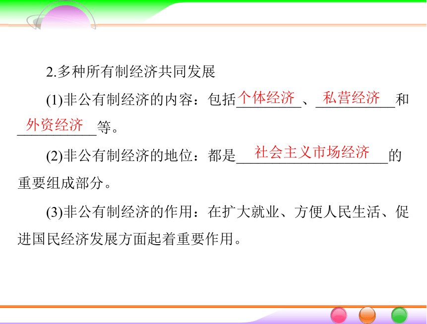 政治课件：人教版必修一第四课 生产与经济制度 复习课件（共56张PPT）