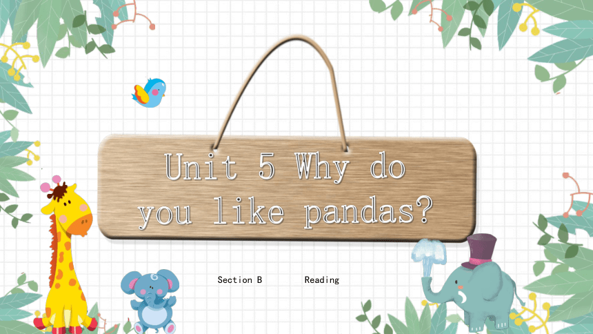 人教版七年级下册 Unit 5 Why Do You Like Pandas?Section B Reading 课件 (共22张PPT ...