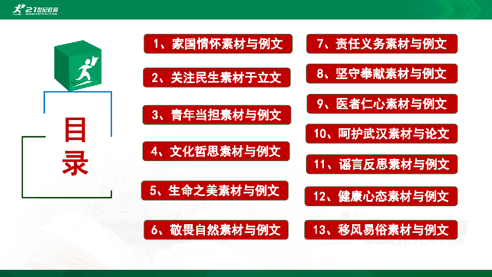 2020冠状病毒疫情高考作文必备最全素材与例文 课件（115张PPT）