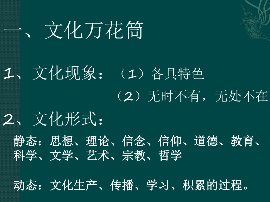 海南省国科园实验学校高中政治必修3  1.1体味文化 课件 （共16张PPT）