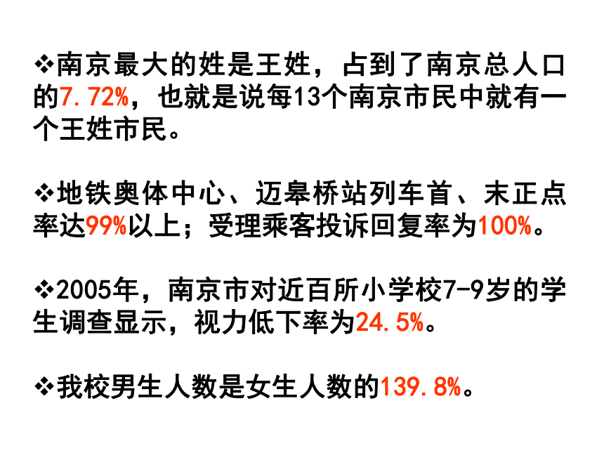 数学六年级上人教版6百分数的意义和写法课件（31张）