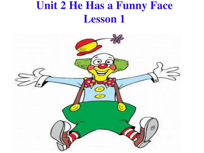 Unit 2 He has a funny face Lesson 1 课件