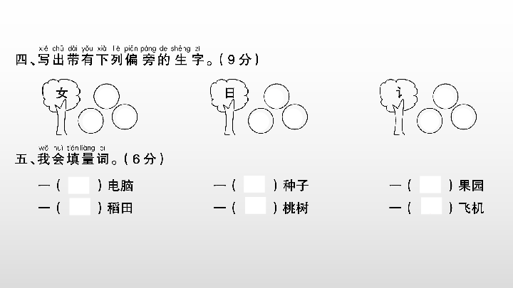 统编版语文一年级下册训练课件-期末检测卷 （16张ppt）