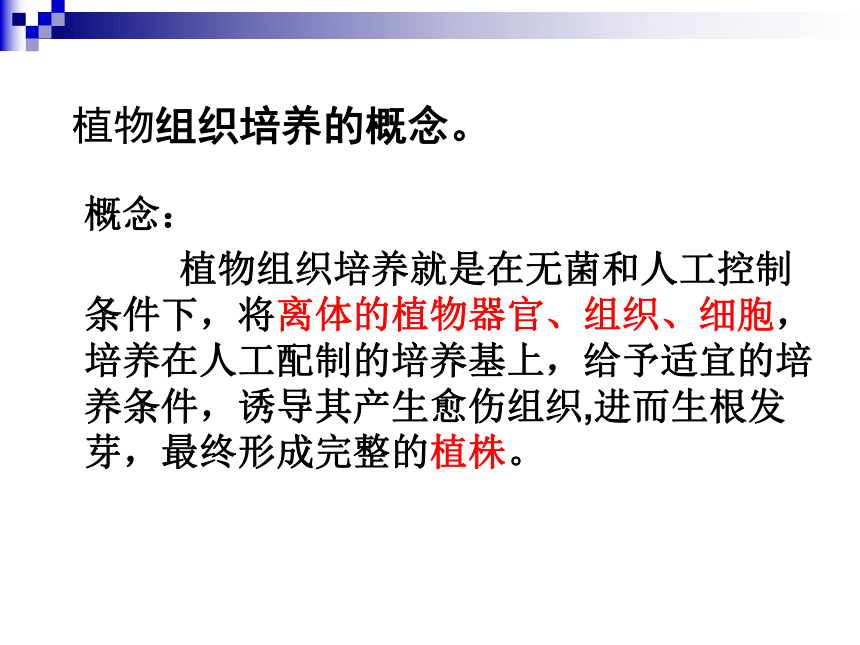 蘇教版選修1第一章第二節植物組織培養技術共21張ppt