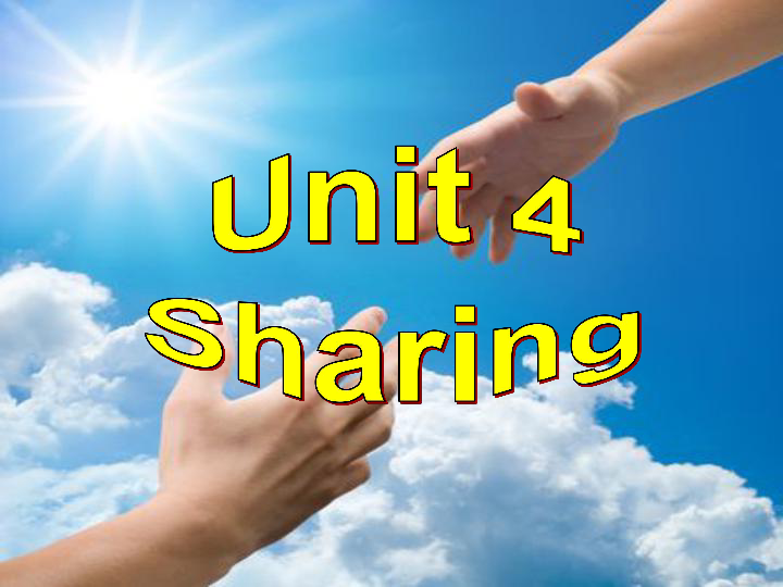 人教英语选修7Unit4 Sharing Using language（共16张PPT）
