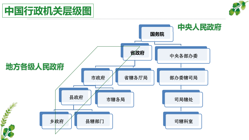 最新国家机构图层级图片