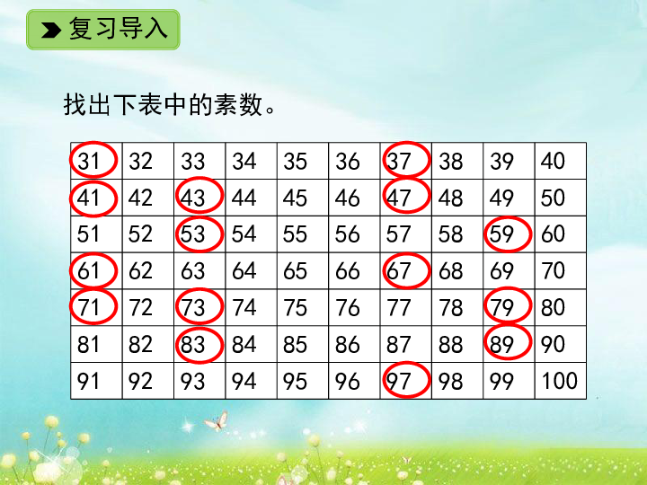 浙教版小学四年级数学下17素数与合数2课件