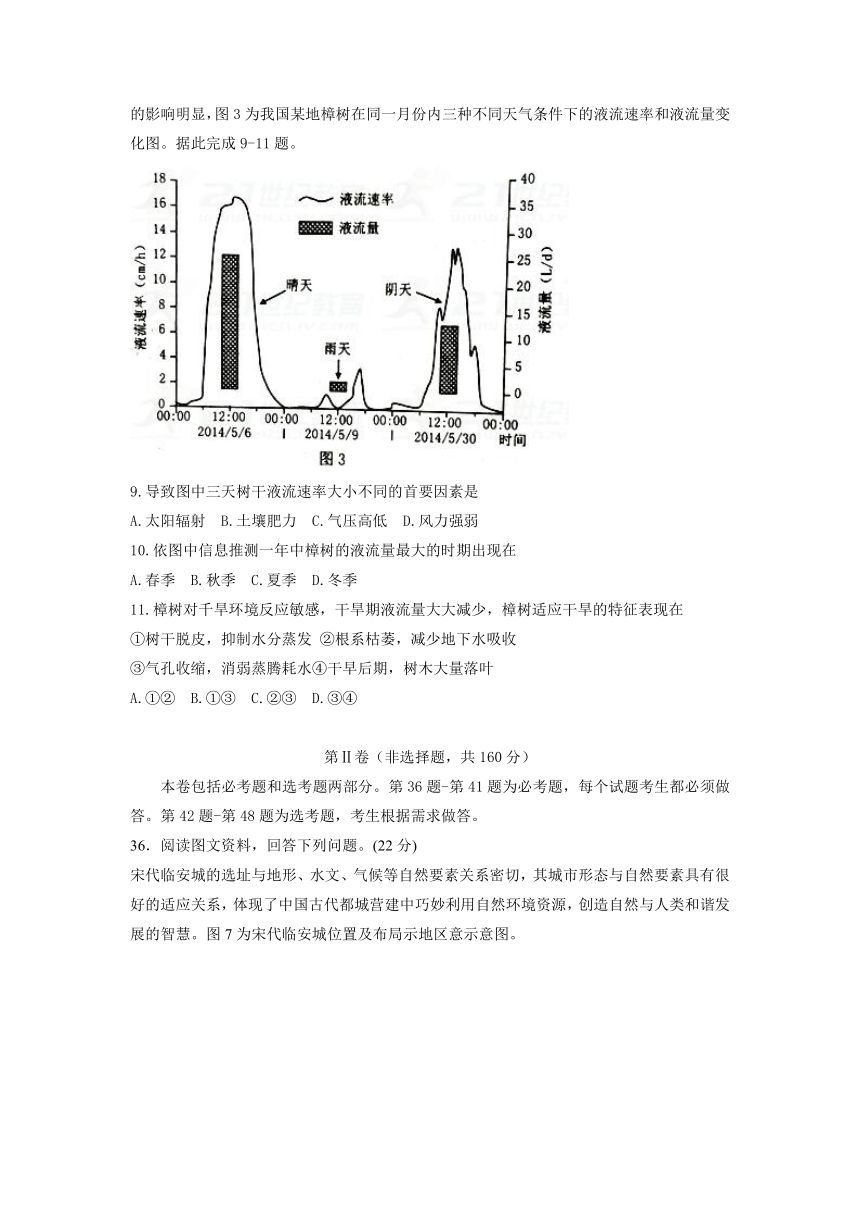 河北省唐山市2018届高三第二次模拟考试地理试题