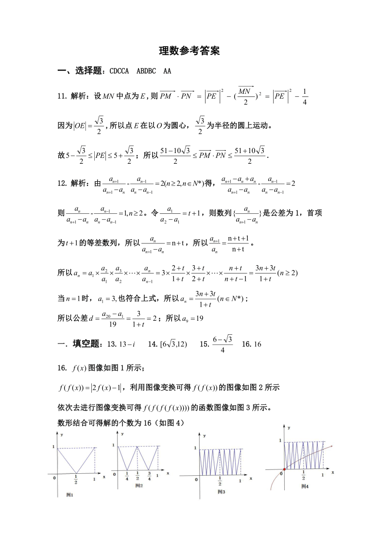 河南省驻马店市新蔡县2021届高三上学期1月四校联考数学（理）试题 PDF版含答案